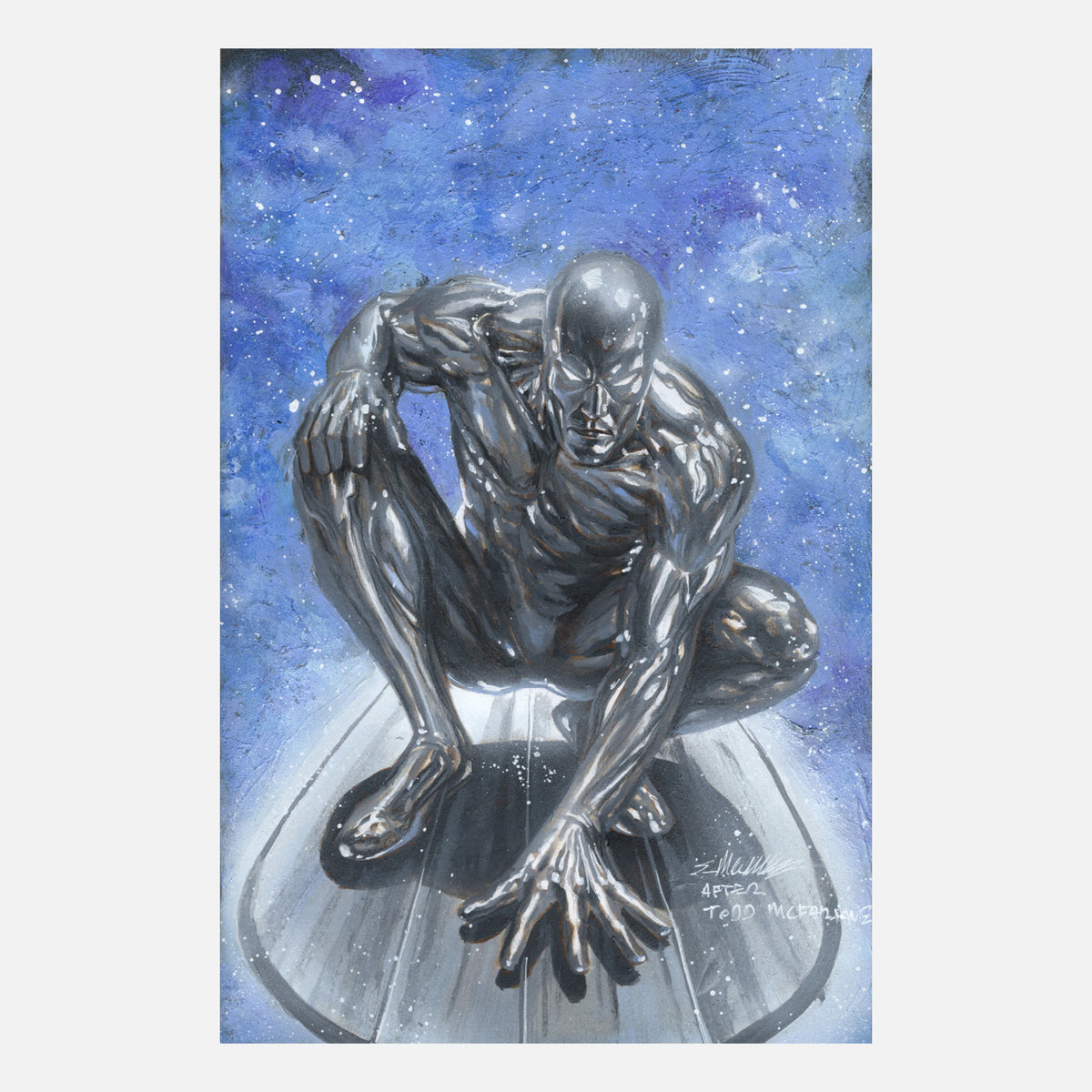 Manu Silva Silver Surfer Sketch Cover