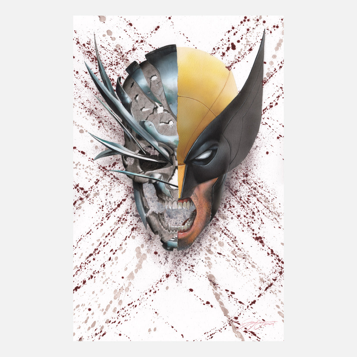Paul Limgenco Wolverine Skull